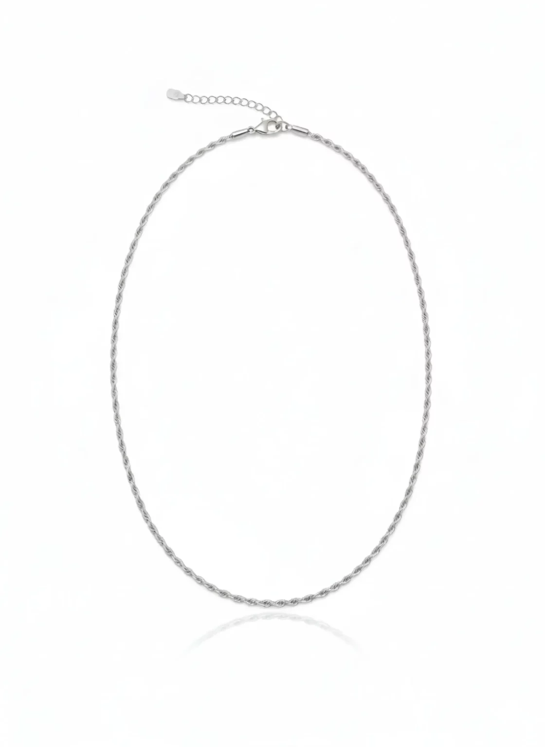 שרשרת חבל מכסף אמיתי 925