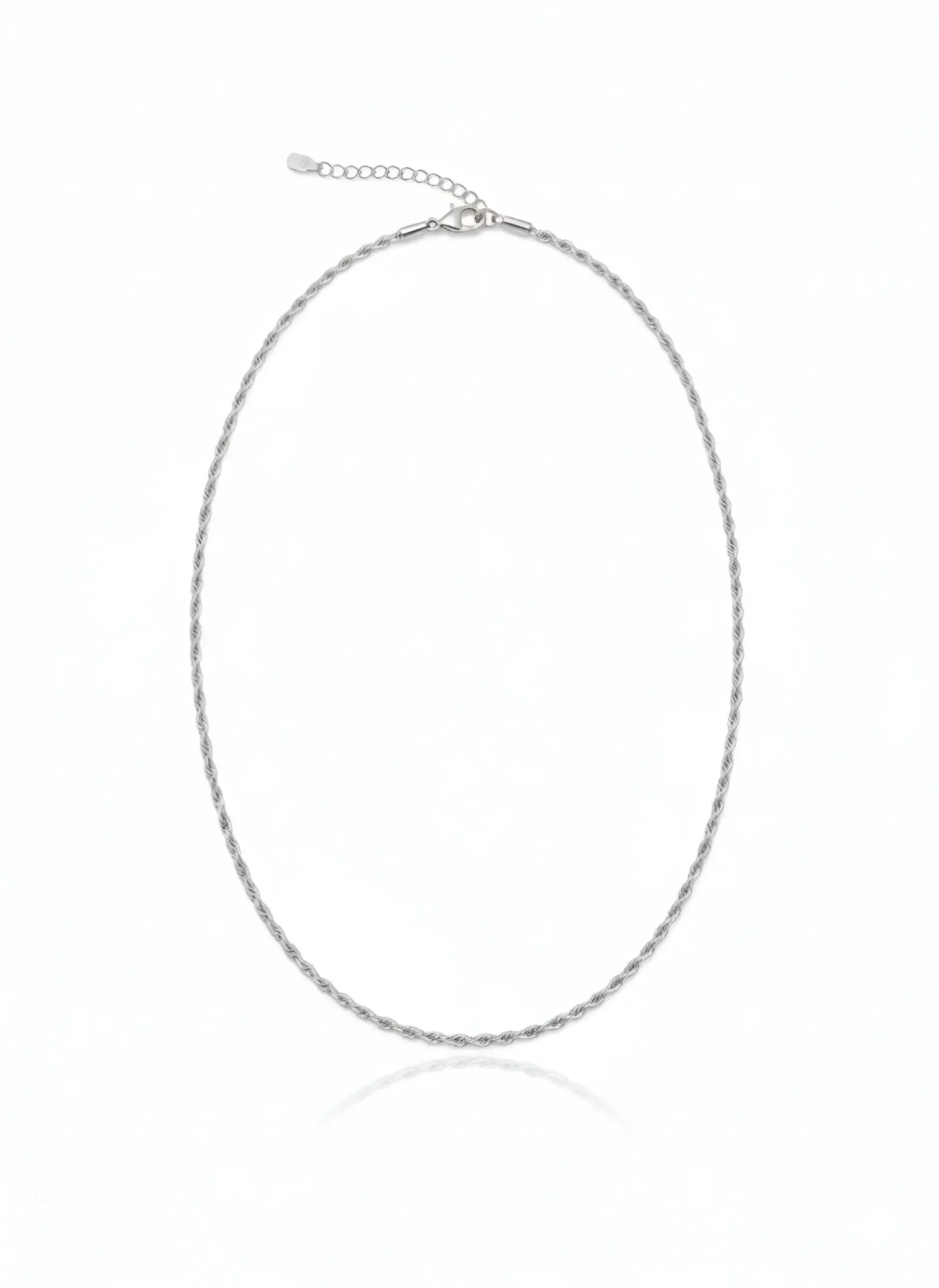 שרשרת חבל מכסף אמיתי 925