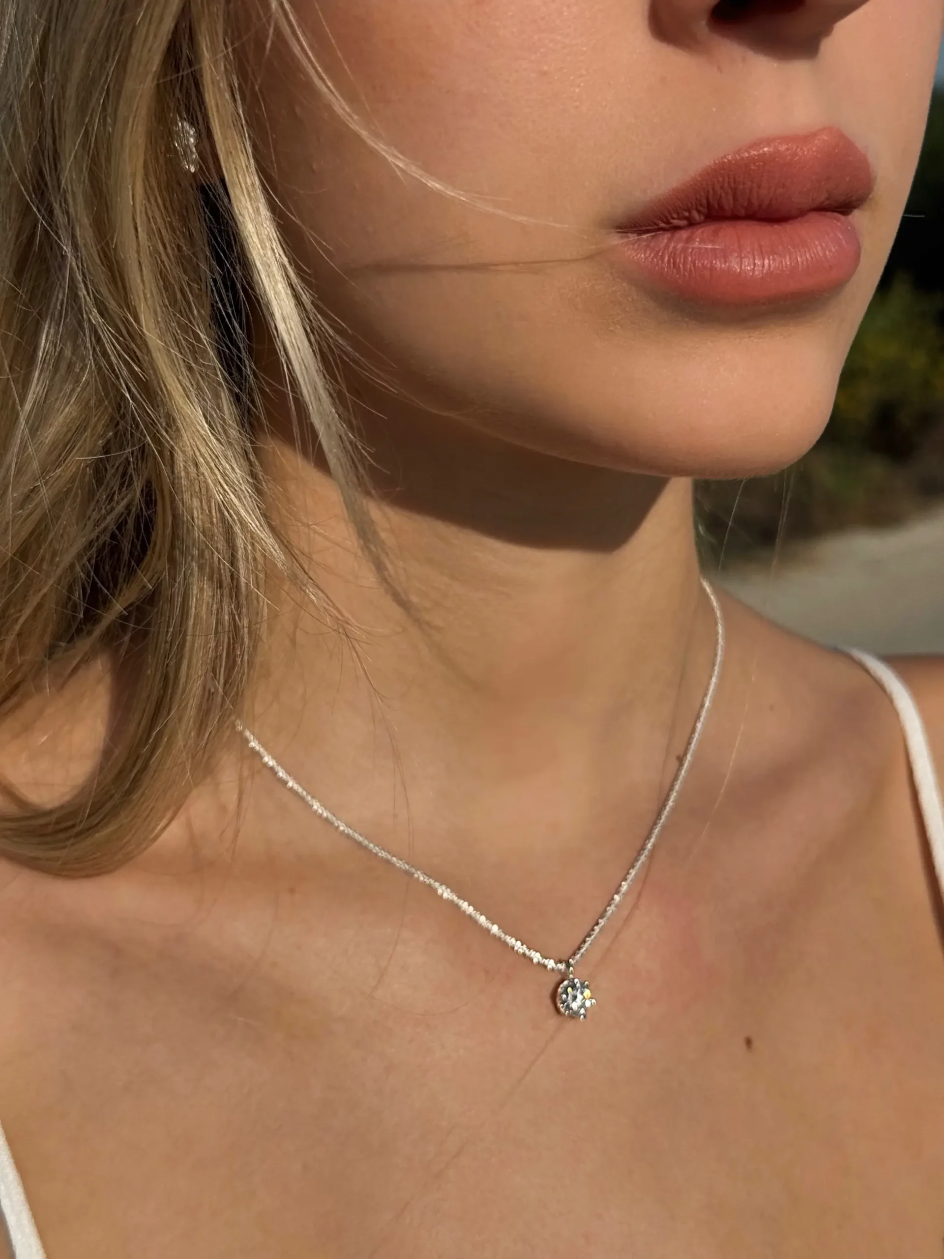 שרשרת מוסינייט 1ct מכסף אמיתי 925